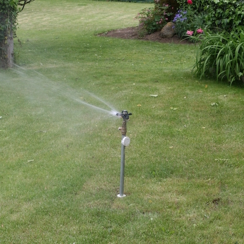 Vanne amovible avec sprinkler en situation